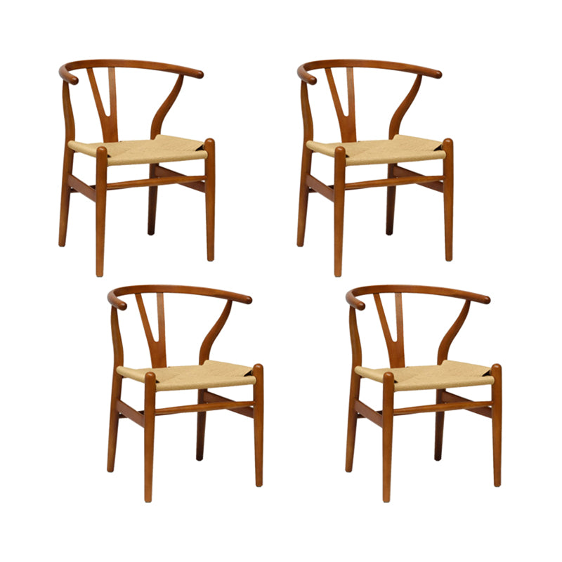 Dining Room Armless Dining Chair Home Wood Parsons Dining Chair