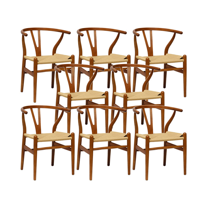 Dining Room Armless Dining Chair Home Wood Parsons Dining Chair