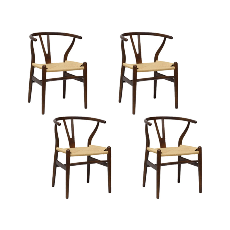 Dining Room Armless Dining Chair Home Wood Parsons Dining Chair