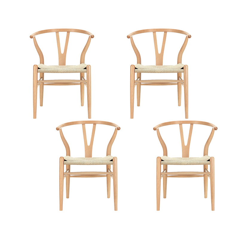Dining Room Armless Dining Chair Home Wood Parsons Dining Chair