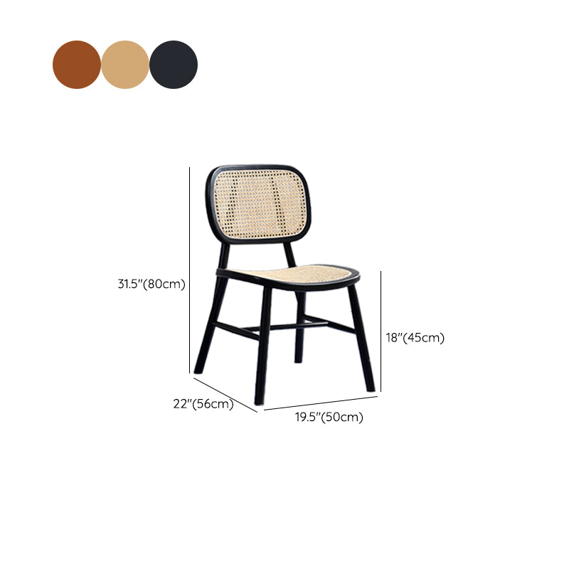 Dining Room Armless Dining Chair Home Contemporary Wood Dining Chair