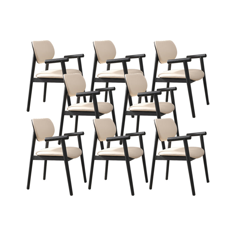 Dining Room Arm Dining Chair Home Modern Solid Wood Dining Chair