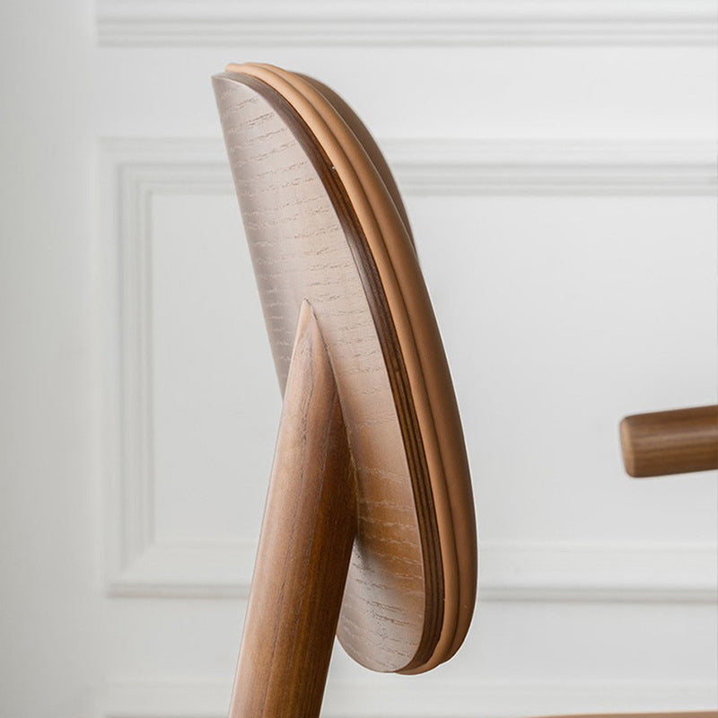Dining Room Arm Dining Chair Home Modern Solid Wood Dining Chair