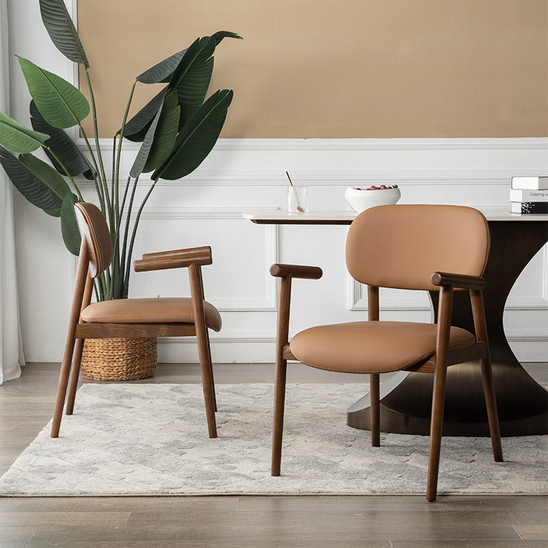 Dining Room Arm Dining Chair Home Modern Solid Wood Dining Chair
