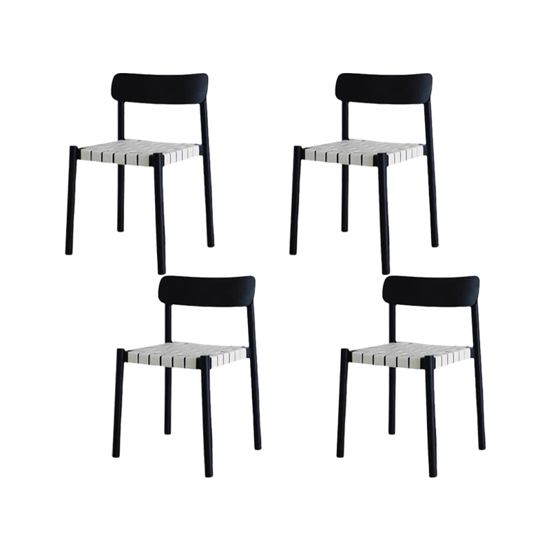 Industrial Armless Dining Chair Kitchen Open Back Dining Chair