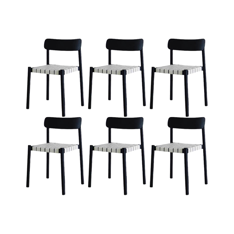 Industrial Armless Dining Chair Kitchen Open Back Dining Chair