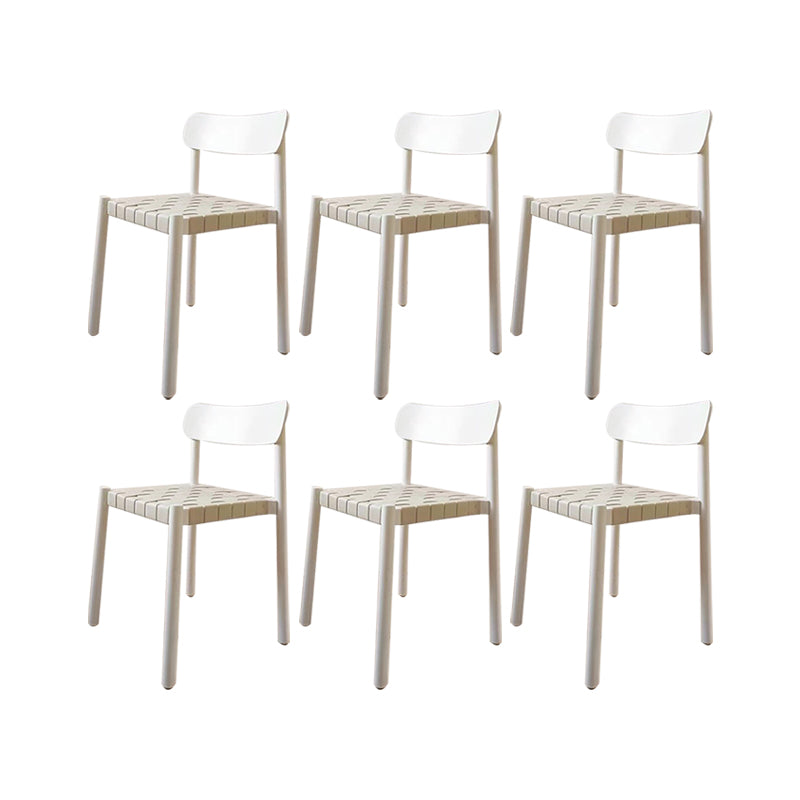 Industrial Armless Dining Chair Kitchen Open Back Dining Chair