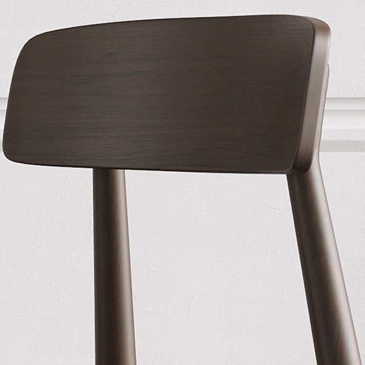 Industrial Upholstered Armless Chair Indoor Rubberwood Side Chair