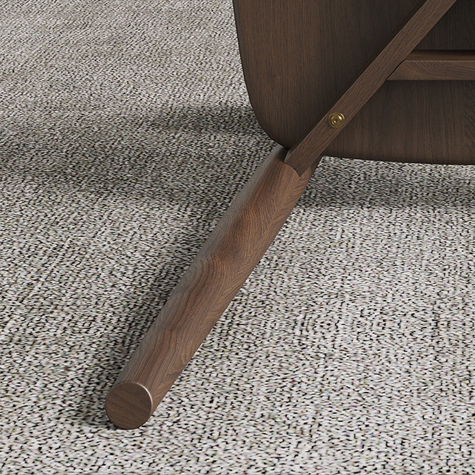 Industrial Upholstered Armless Chair Indoor Rubberwood Side Chair