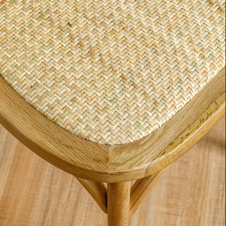 Modern Style Side Chair Cross Back Wooden Dining Chair for Home