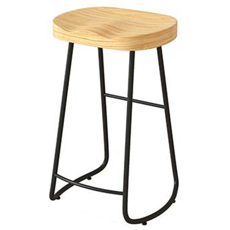 Backless Counter Height Stools Rubberwood Bar and Counter Stool
