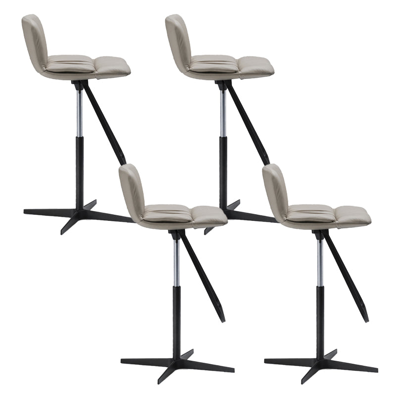 Industrial Style Rotatable Bar Stool Leather Counter Bar Stool for Home