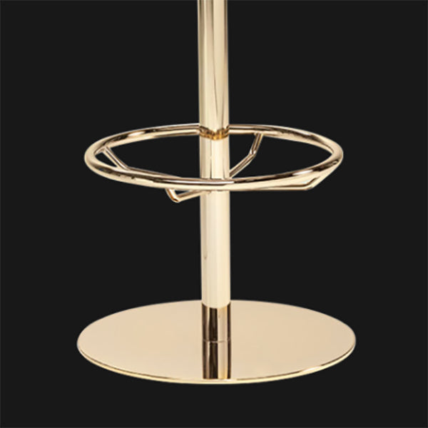 Glam Rotatable Bar Stool Low Back Counter Bar Stool for Home