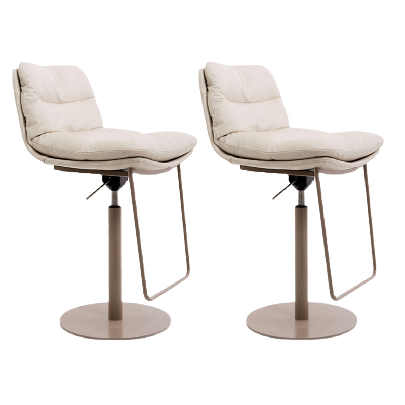Glam Low Back Bar Stool Rotatable Counter Bar Stool for Home