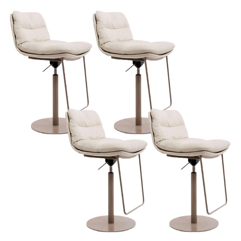 Glam Low Back Bar Stool Rotatable Counter Bar Stool for Home