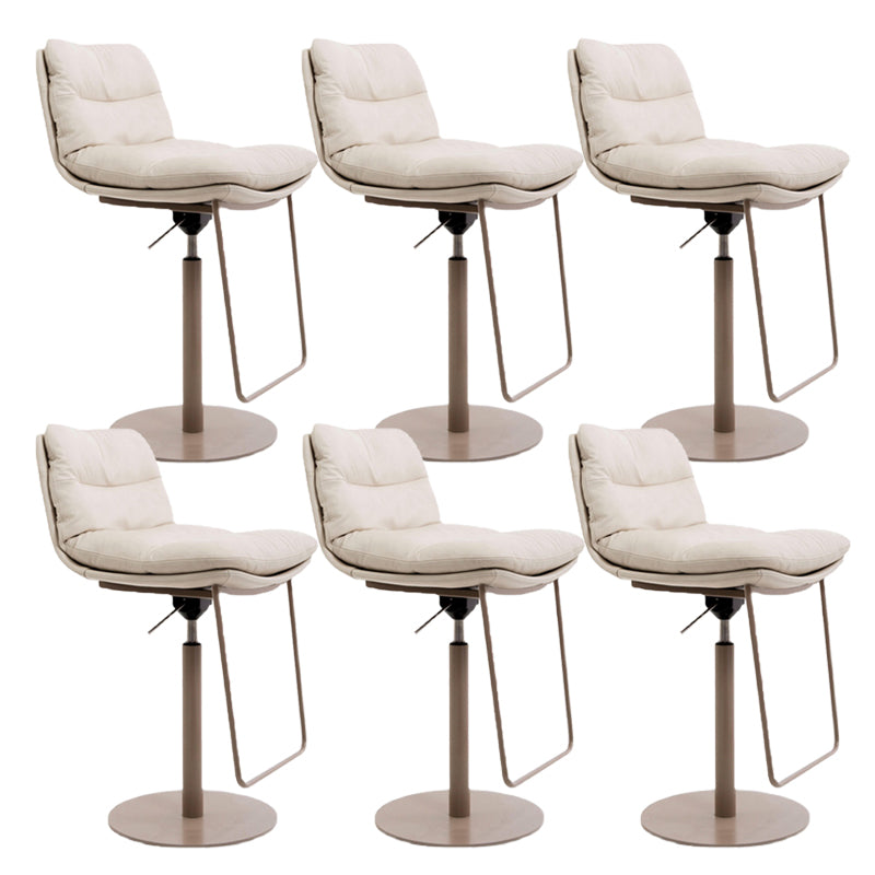 Glam Low Back Bar Stool Rotatable Counter Bar Stool for Home