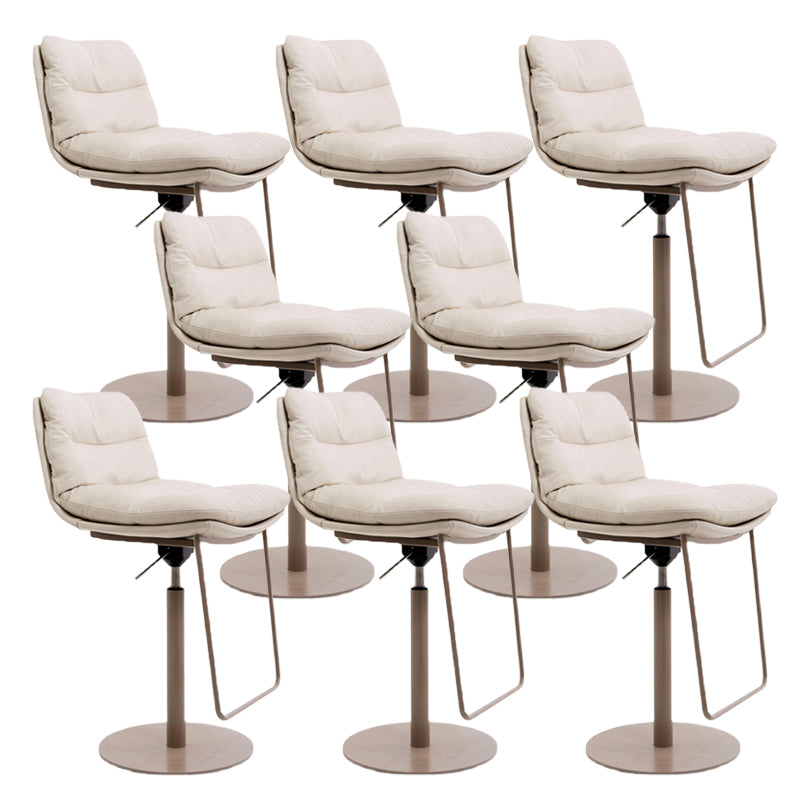 Glam Low Back Bar Stool Rotatable Counter Bar Stool for Home