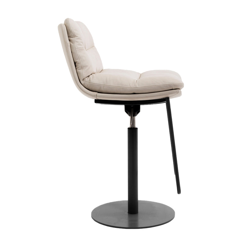 Glam Low Back Bar Stool Rotatable Counter Bar Stool for Home