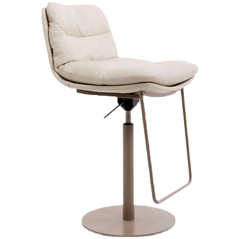 Glam Low Back Bar Stool Rotatable Counter Bar Stool for Home