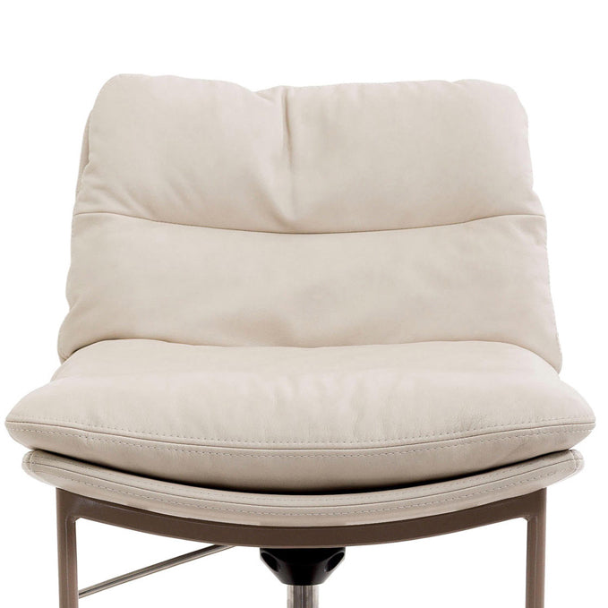 Glam Low Back Bar Stool Rotatable Counter Bar Stool for Home