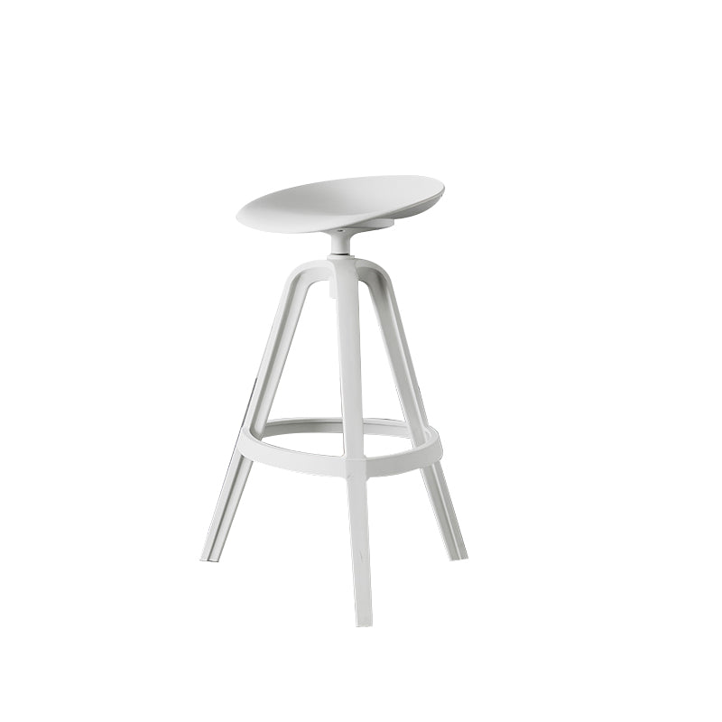 Nordic Low Back Counter Bar Stool Plastic Bar Stool for Home