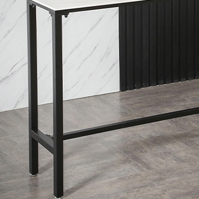 Modern Rectangle Stone Counter Table 1/3/5 Pieces Bar Table Set for Balcony