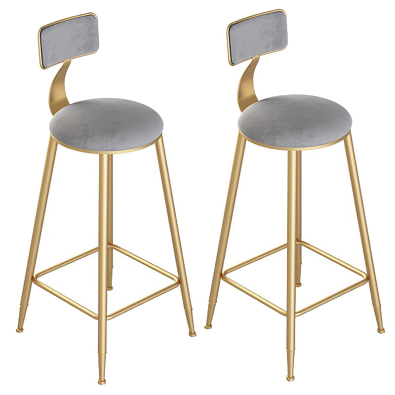 Glam Style Rectangle Bar Table 1/2/3 Pieces Bar Table Set with Metal Stools
