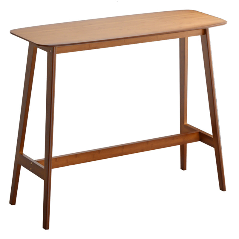 Modern Rectangle Wood Counter Table 1/2/3 Pieces Bar Table Set for Milk Tea Shop