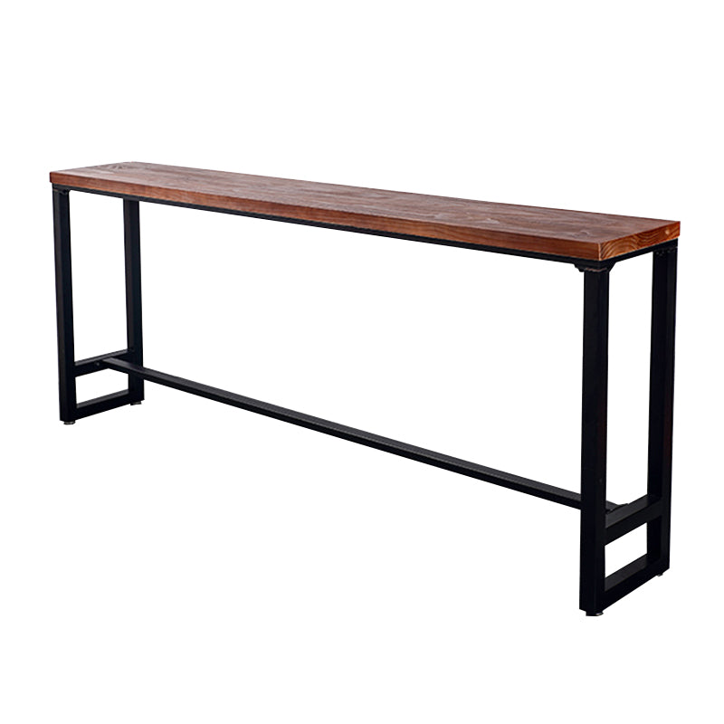 Industrial Rectangle Wood Counter Table 1/6/11 Pieces Bar Table Set for Cafe