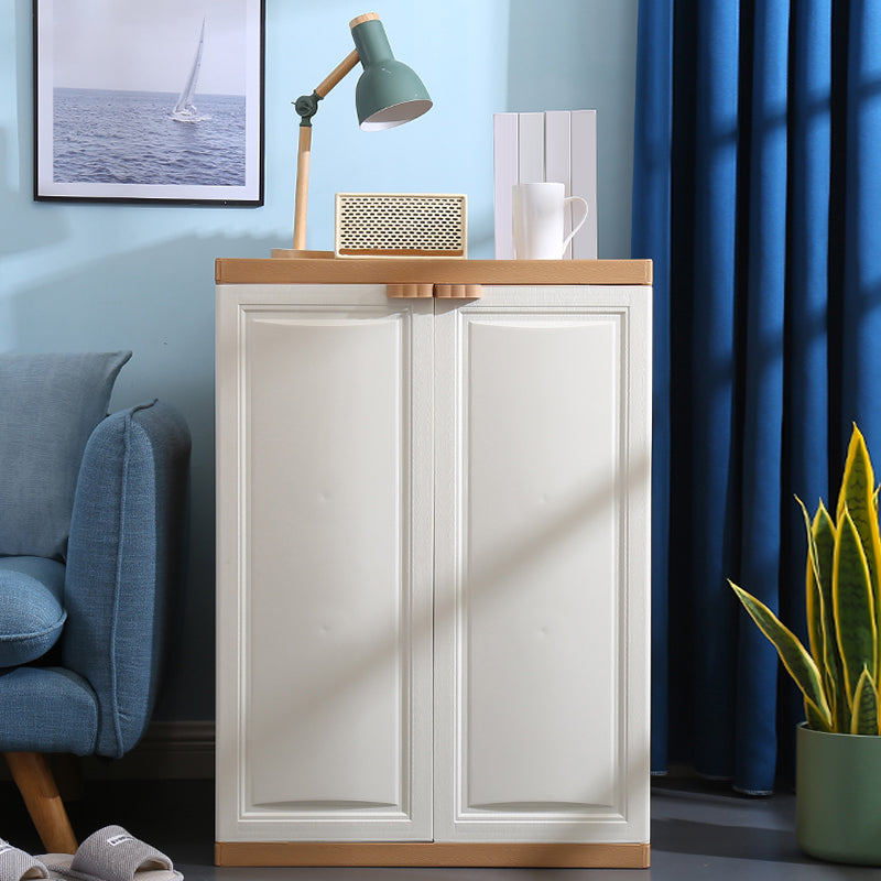 Modern Adjustable Shelves Wardrobe Armoire Freestanding Plastic Wardrobe