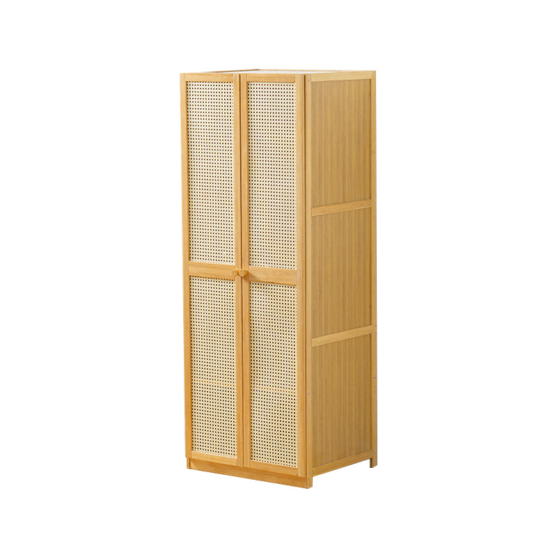 Traditional Natural Wood Wardrobe Freestanding Wardrobe with Soft Close Doors