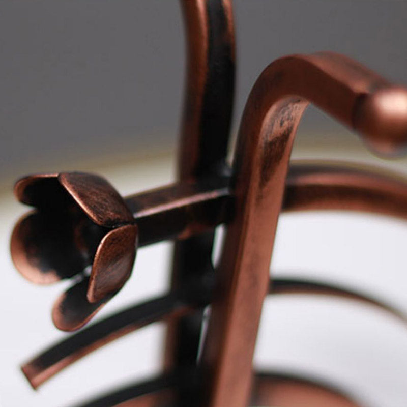 Countertop Wine Rack Glam Metal Wine Bottle Rack for Dining Room