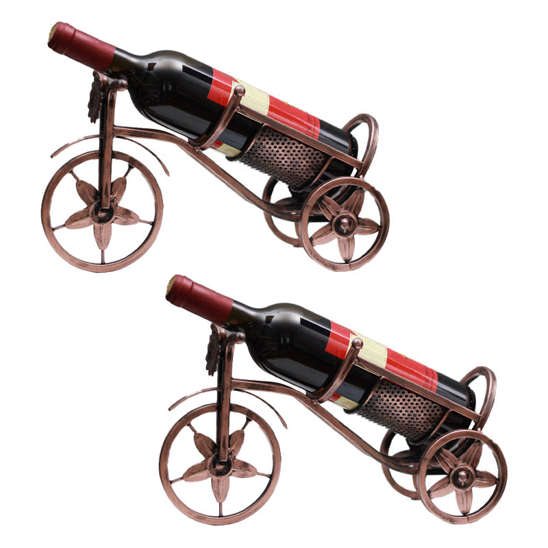 Countertop Wine Rack Glam Metal Wine Bottle Rack for Dining Room