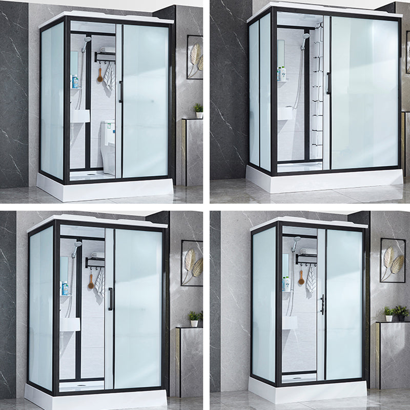 Framed Corner Shower Enclosure Single Sliding Shower Enclosure