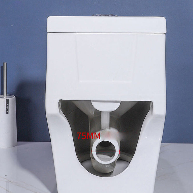 Traditional One Piece Flush Toilet Floor Mount Urine Toilet with Seat for Washroom