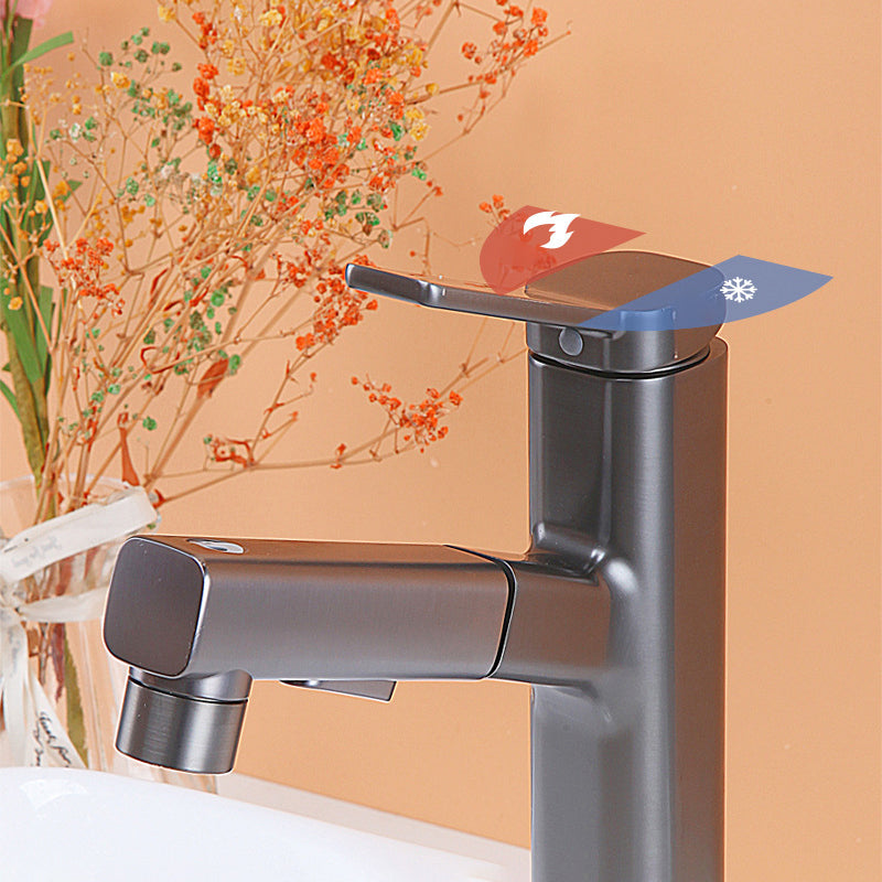 Vessel Sink Faucet Contemporary Single Lever Handle Faucet for Bathroom