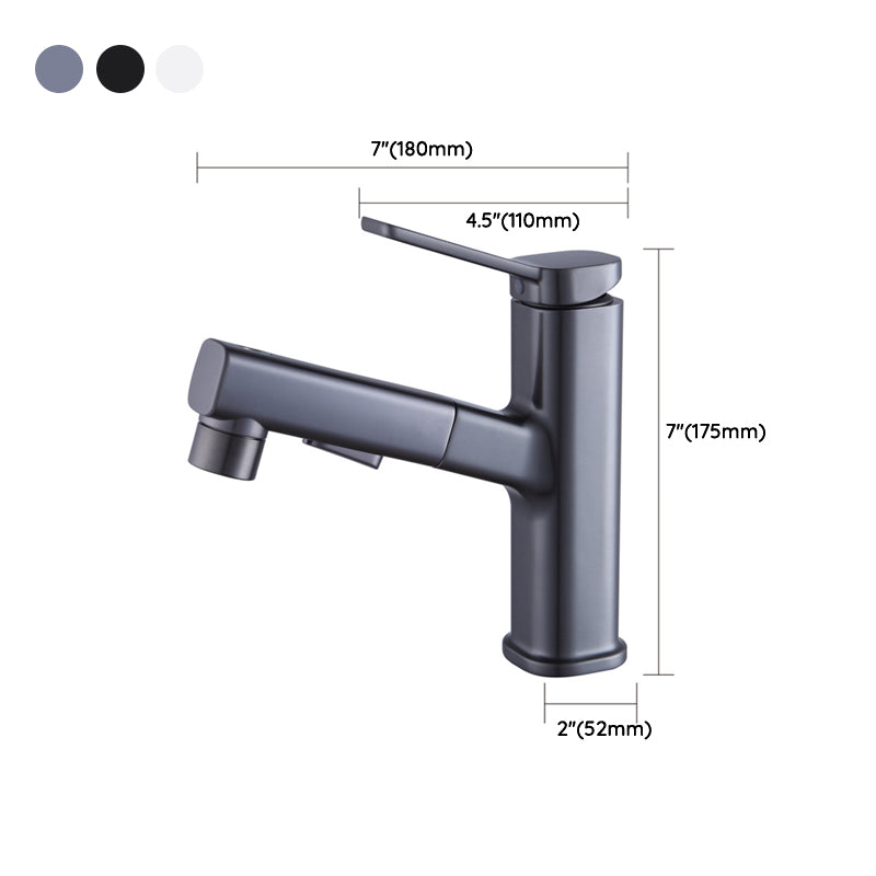 Vessel Sink Faucet Contemporary Single Lever Handle Faucet for Bathroom