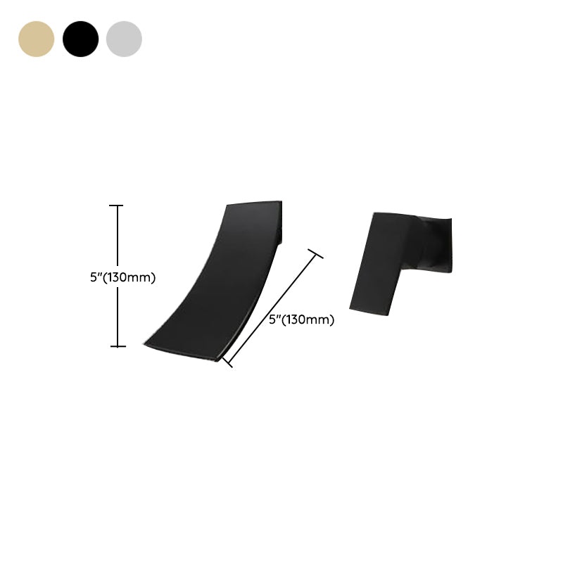 Waterfall Spout Bathroom Faucet Single Handle Wall Mounted Faucet