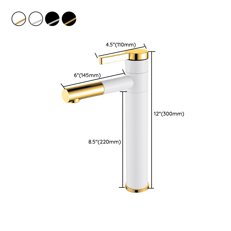 Glam Sink Faucet Single Lever Handle Faucet with Swivel Spout