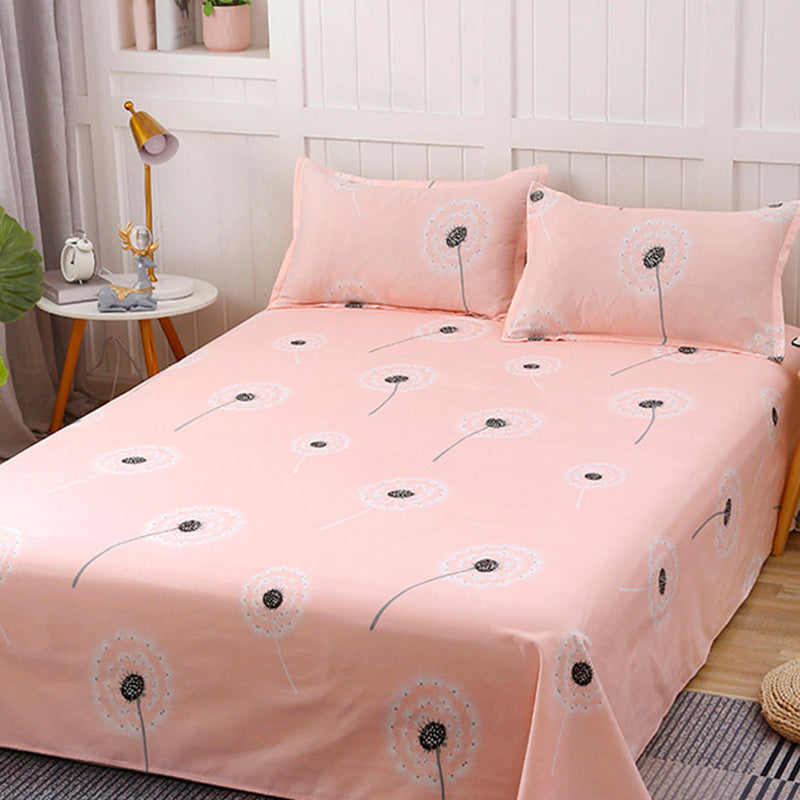 Non-Pilling Printed Bed Sheet Twill Polyester Breathable Fade Resistant Sheet