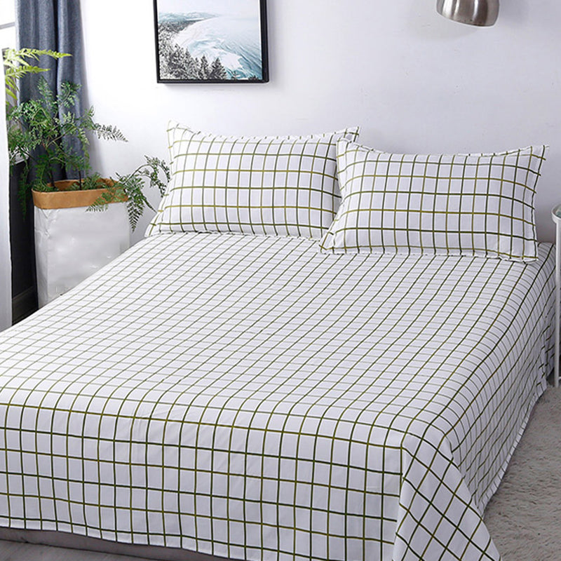 Non-Pilling Printed Bed Sheet Twill Polyester Breathable Fade Resistant Sheet