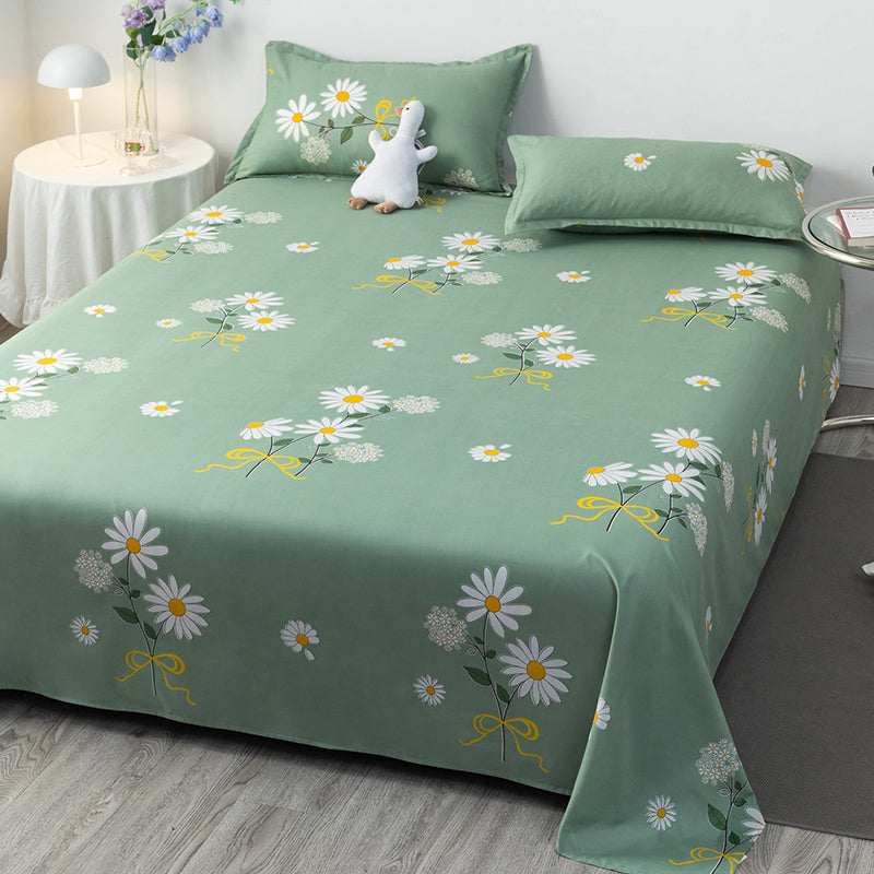 Breathable Printed Bed Sheet Twill Polyester Fade Resistant Sheet