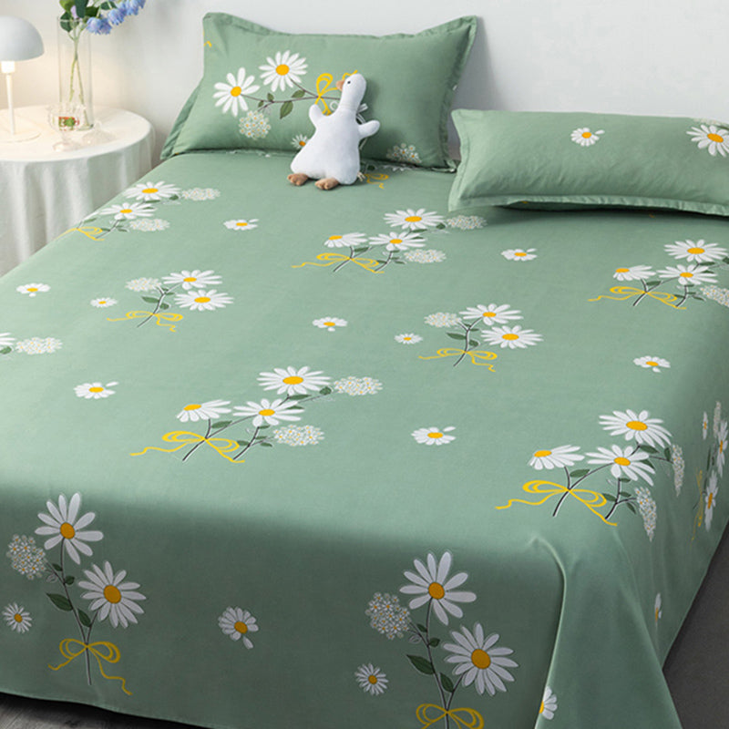 Polyester Printed Bed Sheet Twill Breathable Fade Resistant Sheet