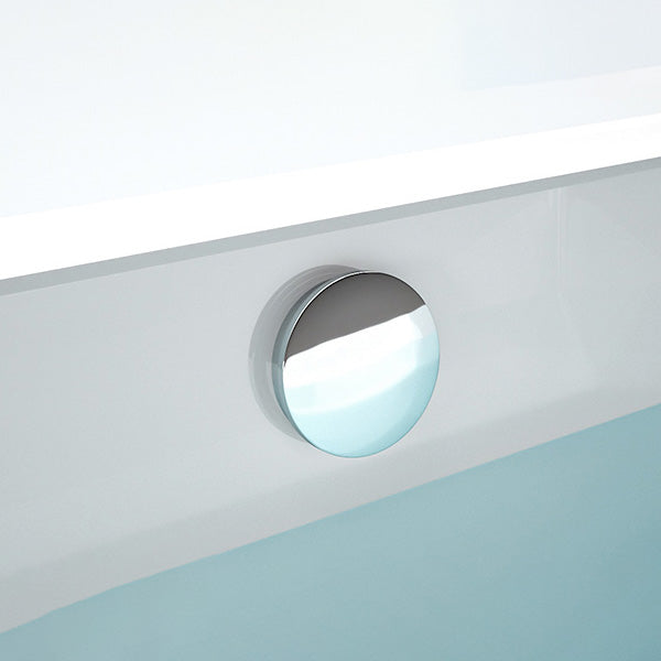 Rectangular Acrylic Soaking Bathtub Antique Finish Back to Wall Bath Tub