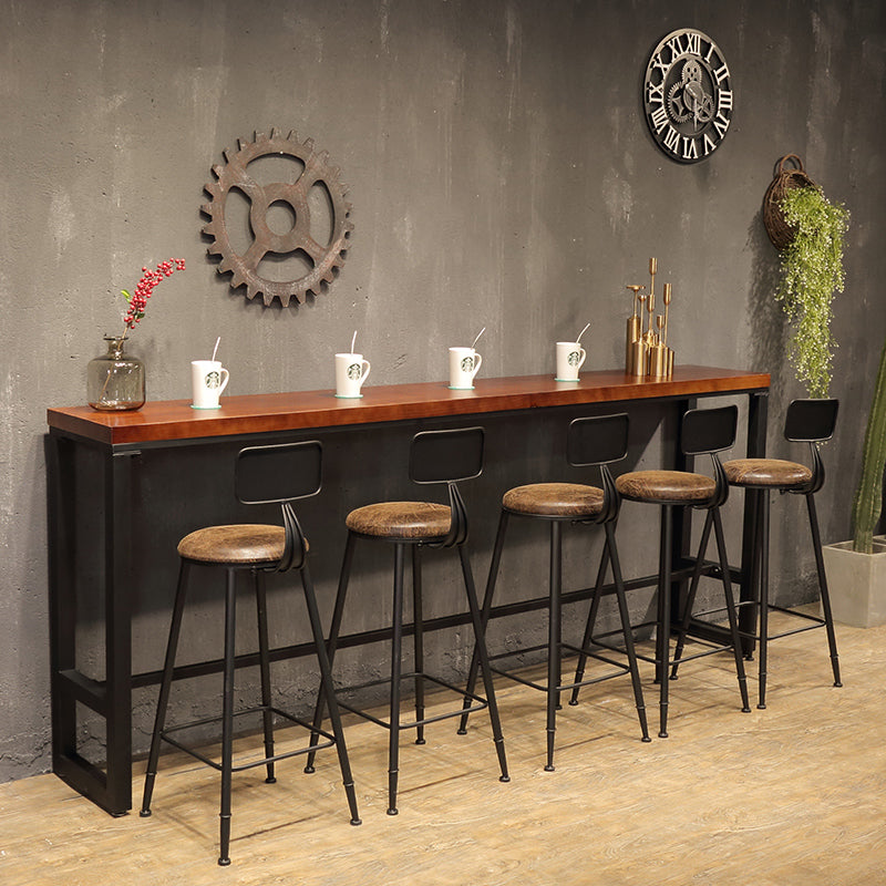 1/6/11 Pieces Counter Height Pub Set Rectangular Bar Stool and Table Set