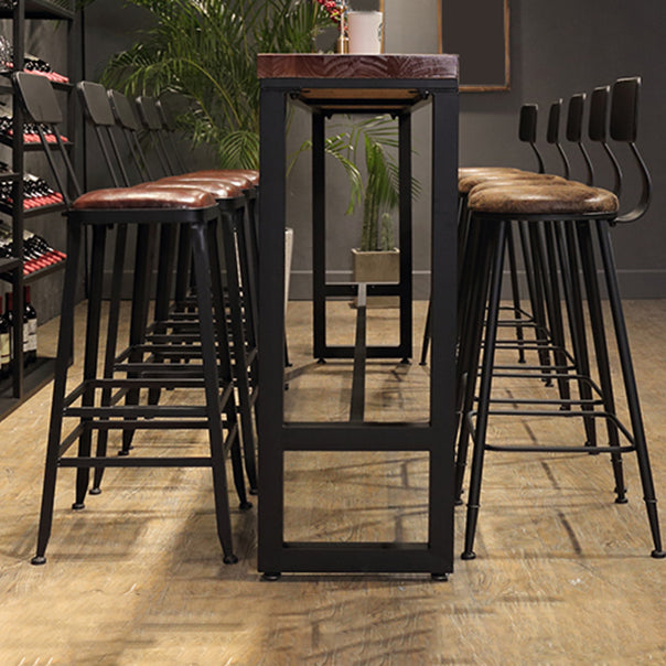 1/6/11 Pieces Counter Height Pub Set Rectangular Bar Stool and Table Set