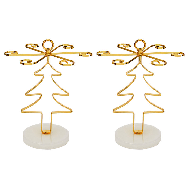 Countertop Wine Rack Glam Metal Wine Bottle Rack for Living Room