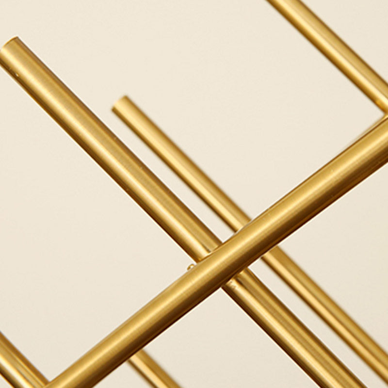 Countertop Wine Rack Glam Metal Wine Bottle Rack for Living Room