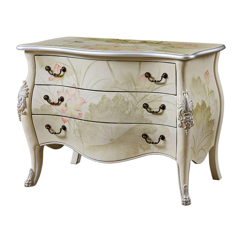 Classic Glam Storage Chest Solid Wood Storage Chest Dresser with 2/3 Drawers