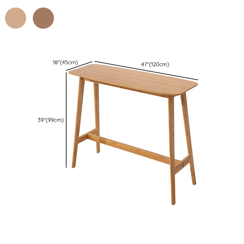 Industrial Rectangle Wood Counter Table 1/3 Pieces Bar Table Set for Cafe